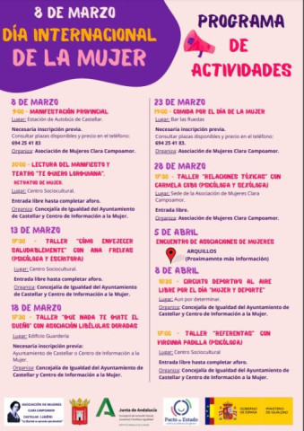 Actos con motivo de la celebración del Dia Internacional de la Mujer. 8 de Marzo 2025