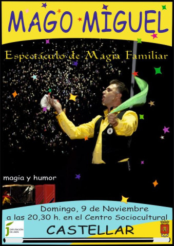 “Mago Miguel” llena de ilusión y humor el Centro Sociocultural de Castellar