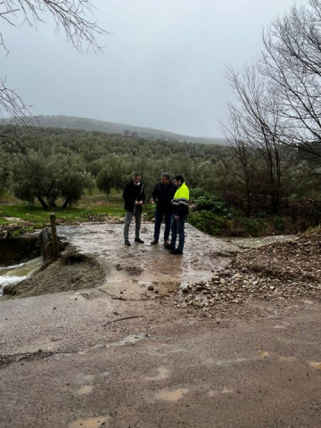 La Diputación de Jaén analiza los daños del temporal en la red viaria para planificar obras de emergencia