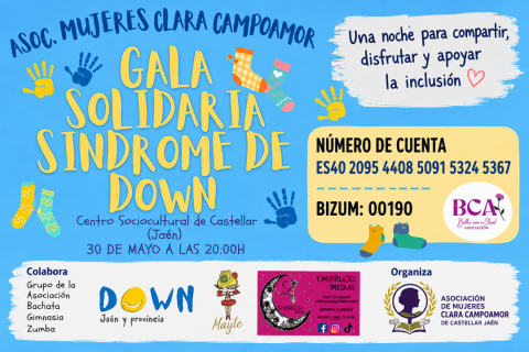 Castellar acogerá una Gala Solidaria por el Síndrome de Down el próximo 30 de mayo