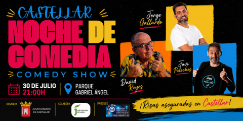 Castellar disfrutará de una gran Noche de Comedia con David Reyes, Jorge Gallardo y Javi Peloches